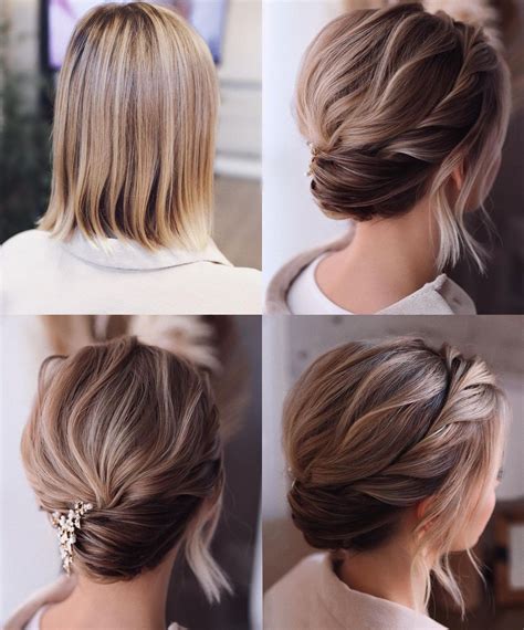 easy wedding hairstyles short hair